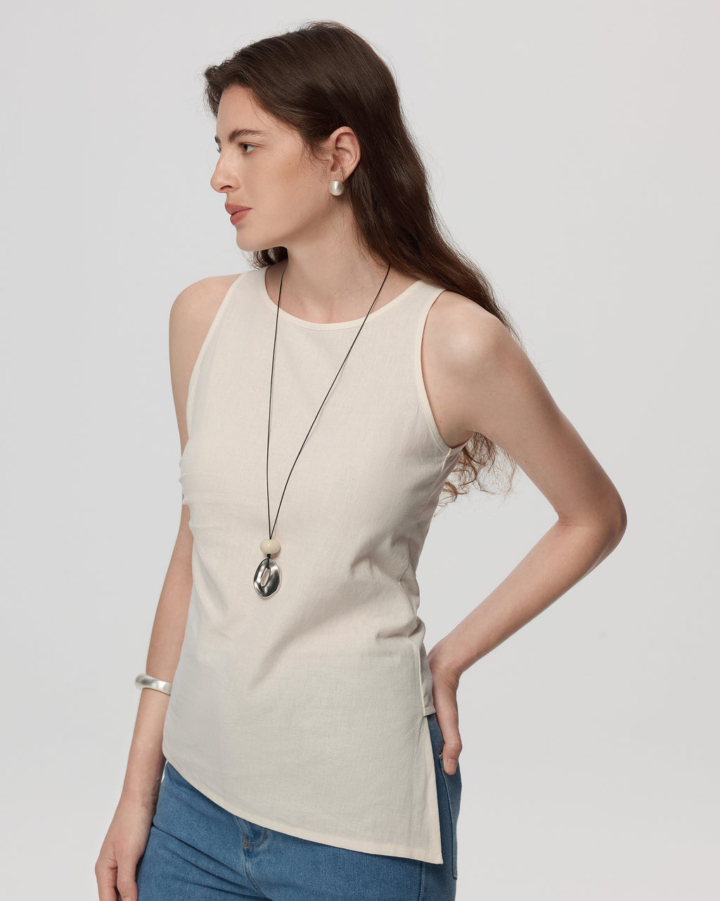 Poppy Pleat-Front Tank