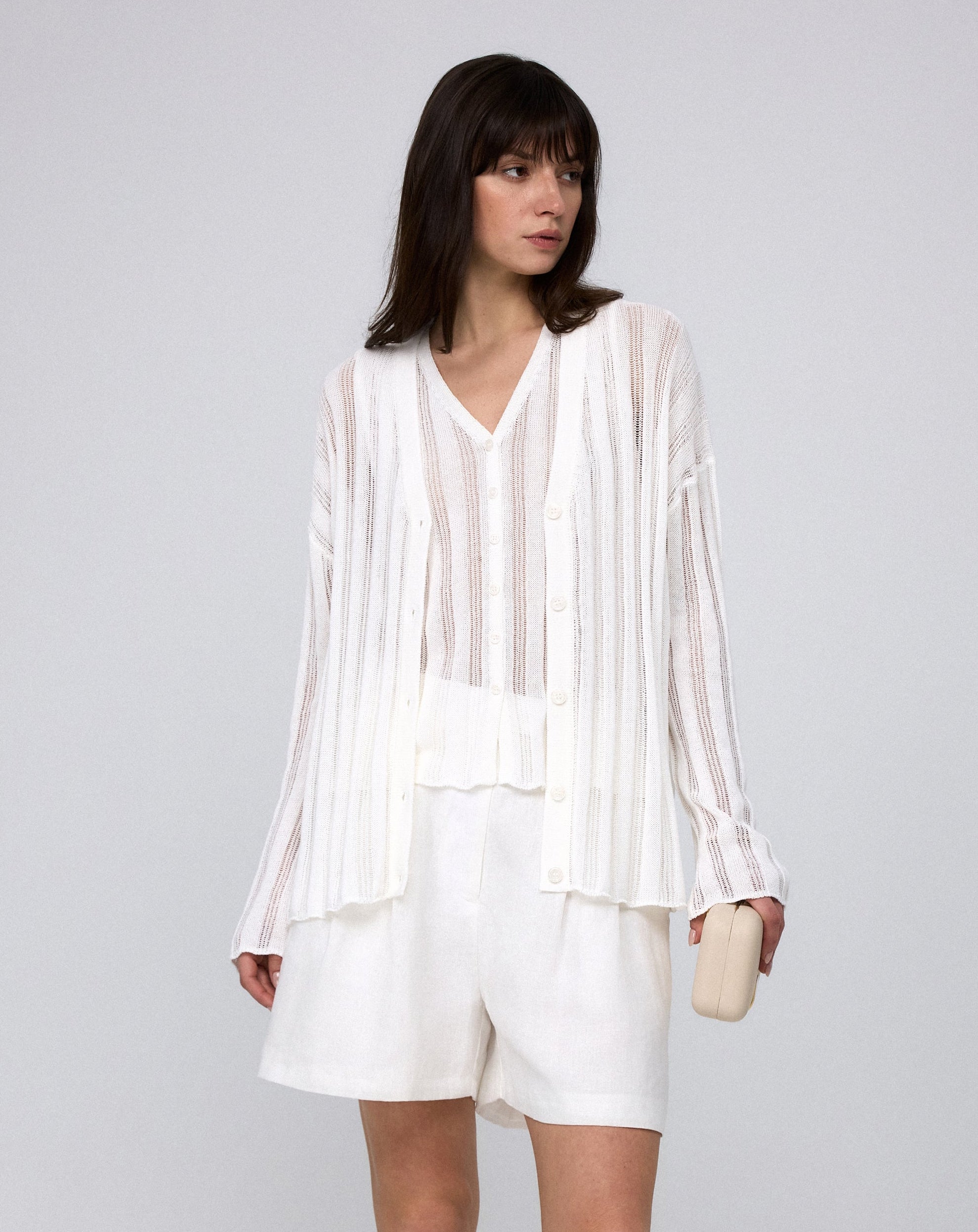 Lark Loose-Knit Striped Cardigan